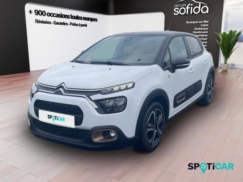 Blanc Utilisé 2022 Citroën C3 PureTech Citadine | 12 400 € (Prix juste) - Image 1/3