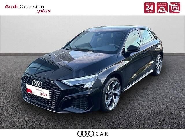Noir mythe métallisé Utilisé 2024 Audi A3 Sportback e-tron S-Line Citadine | 47 800 € - Image 1/4