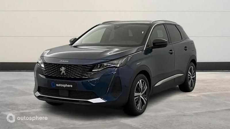 Bleu Utilisé 2021 Peugeot 3008 Allure SUV | 22 890 € (Prix juste) - Image 1/4