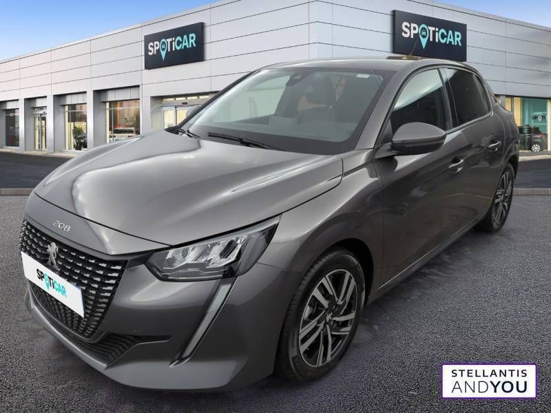 Gris Utilisé 2020 Peugeot 208 Allure Citadine | 14 290 € (Prix juste) - Image 1/3