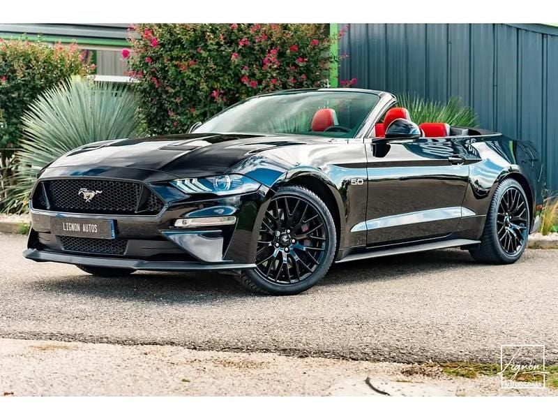 Noir Utilisé 2020 Ford Mustang GT Premium Cabriolet | 47 990 € (Bon prix) - Image 1/4