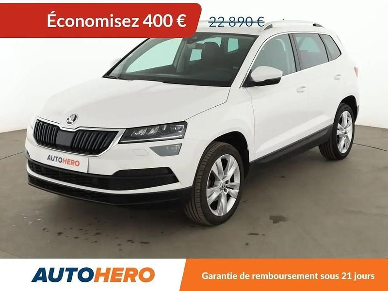 Blanc Utilisé 2019 Skoda Karoq Style SUV | 22 490 € (Prix juste) - Image 1/2