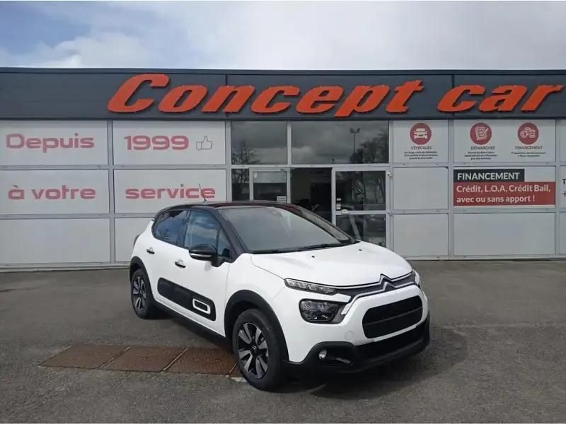 Blanc Utilisé 2022 Citroën C3 Shine Citadine | 17 491 € - Image 1/4