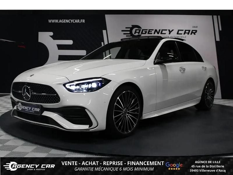 Blanc Occasion 2023 Mercedes C220 AMG line Berline | 41 990 € (Prix assez cher) - Image 1/4