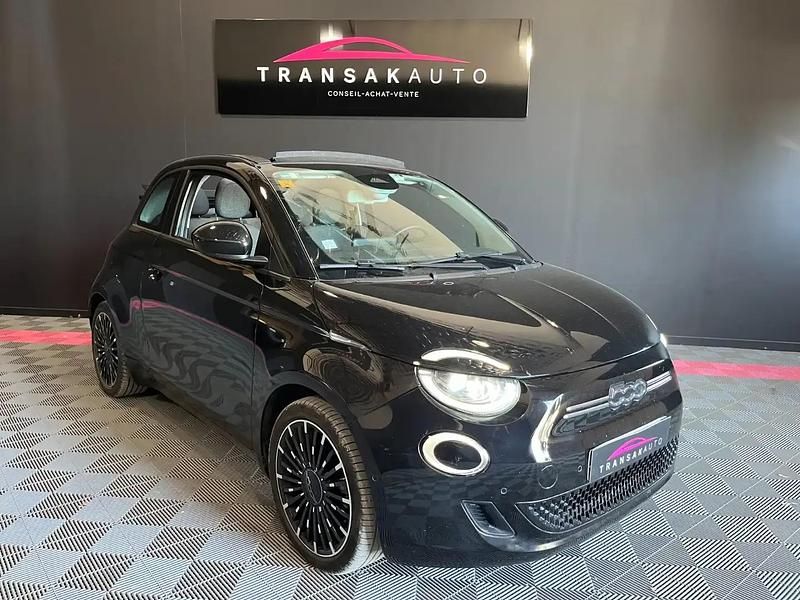 Noir Utilisé 2021 Fiat 500e Citadine | 14 900 € (Prix juste) - Image 1/4