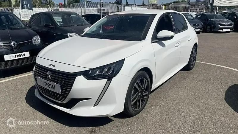 Jaune Utilisé 2021 Peugeot 208 Allure Citadine | 13 499 € (Prix juste) - Image 1/4
