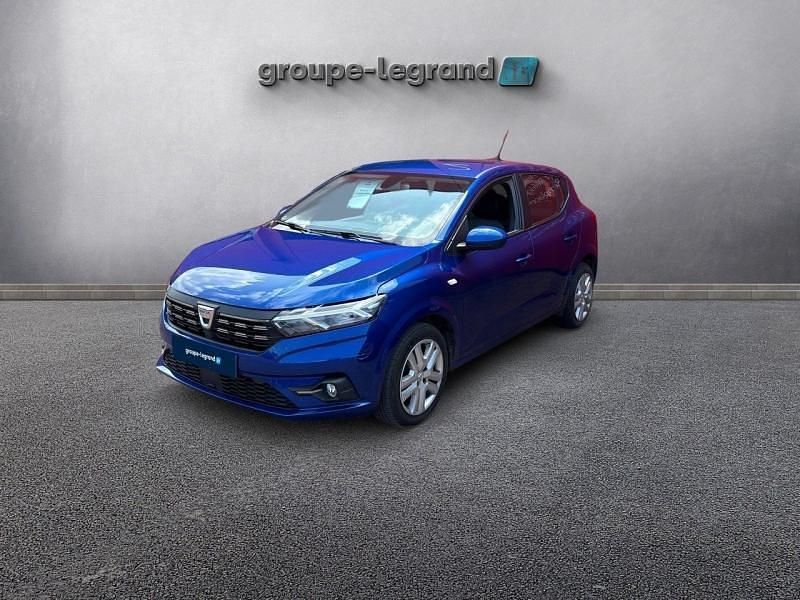 Bleu Utilisé 2021 Dacia Sandero Comfort Citadine | 10 580 € (Prix juste) - Image 1/4