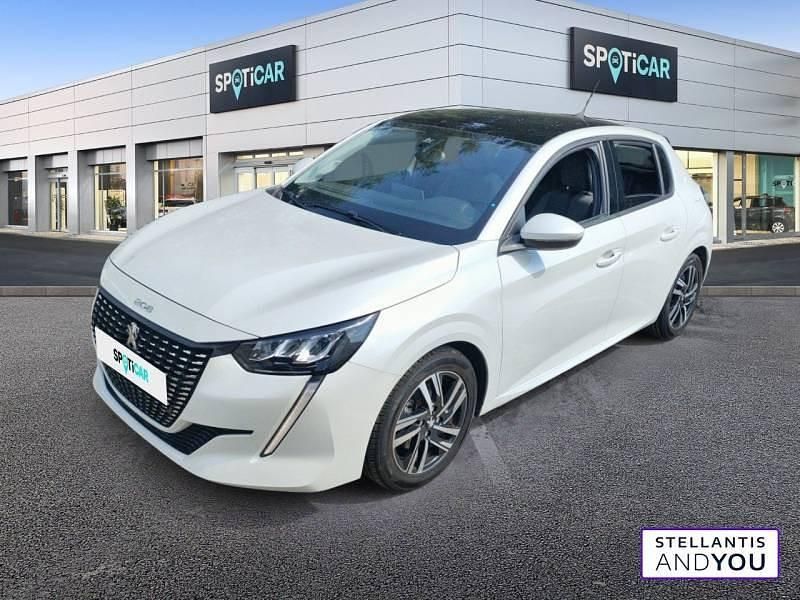 Blanc Utilisé 2020 Peugeot 208 Allure Citadine | 10 790 € (Prix juste) - Image 1/4