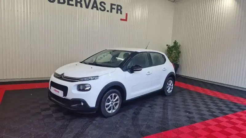 Blanc Utilisé 2019 Citroën C3 Feel Citadine | 9 590 € (Bon prix) - Image 1/4