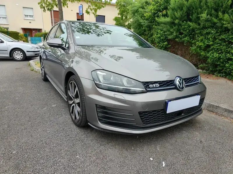 Gris Utilisé 2014 VW Golf VII GTD Berline | 12 990 € (Prix juste) - Image 1/4