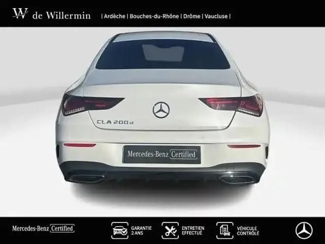Occasion Mercedes CLA200 AMG line 2022 Blanc digital métallisé Coupé