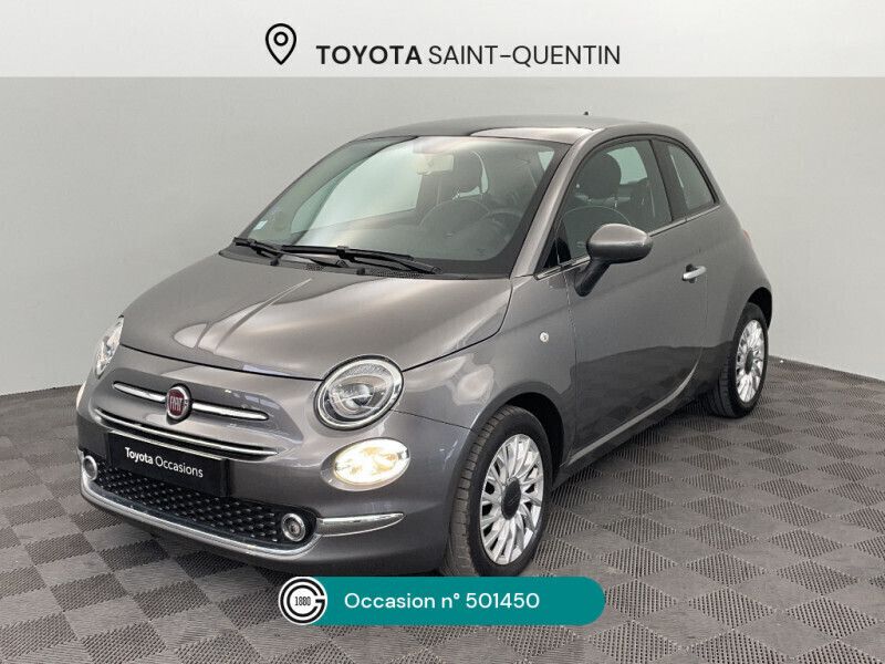 Gris Utilisé 2018 Fiat 500 Lounge Citadine | 9 990 € (Bon prix) - Image 1/4