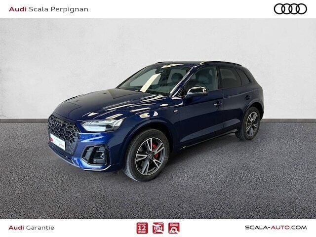 Bleu navarre métallisé Utilisé 2023 Audi Q5 S-Line SUV | 48 990 € (Prix juste) - Image 1/4