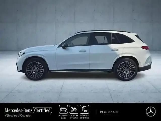 Blanc diamant brillant manufaktur Occasion 2022 Mercedes GLC220 AMG line SUV | 47 990 € (Prix juste) - Image 1/3