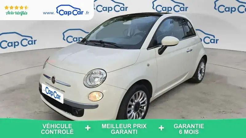 Blanc Utilisé 2014 Fiat 500 Lounge Citadine | 6 990 € (Super prix) - Image 1/4