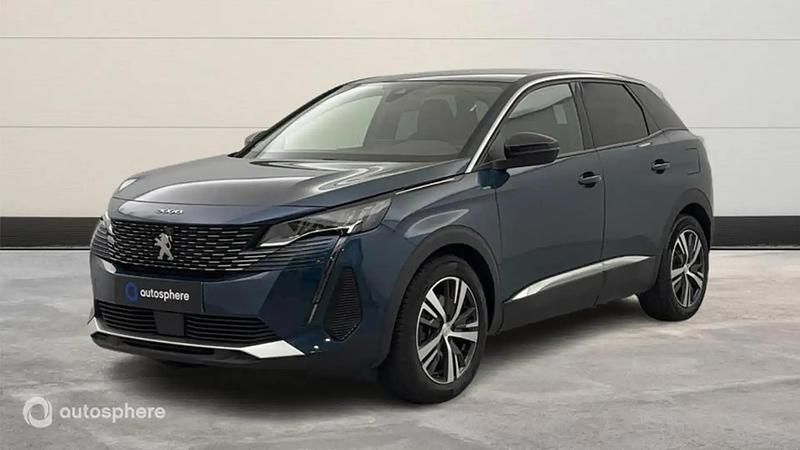Bleu Utilisé 2021 Peugeot 3008 Allure SUV | 21 999 € (Prix juste) - Image 1/4