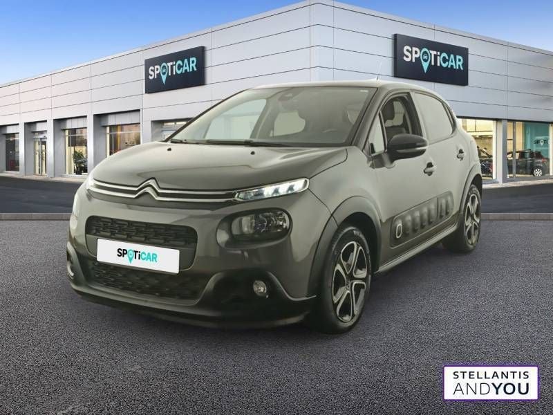 Gris Utilisé 2020 Citroën C3 PureTech Citadine | 12 490 € (Bon prix) - Image 1/3