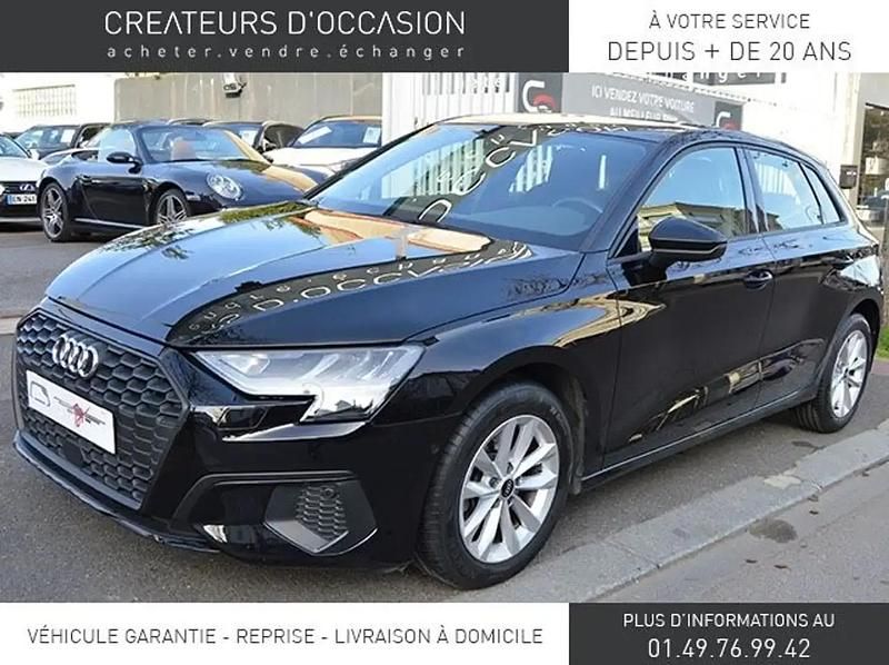 Noir Utilisé 2021 Audi A3 Sport Berline | 23 990 € (Prix juste) - Image 1/4