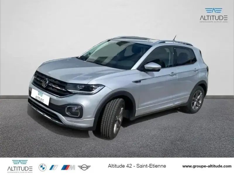 Gris Utilisé 2020 VW T-Cross R-line SUV | 16 999 € (Super prix) - Image 1/4