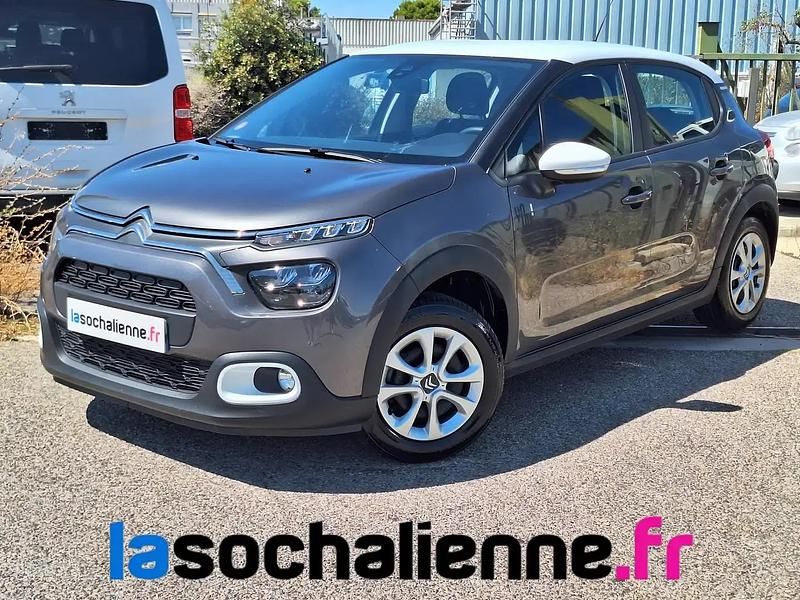 Gris Utilisé 2024 Citroën C3 PureTech Citadine | 11 290 € (Bon prix) - Image 1/4