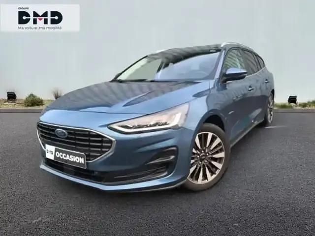 Bleu azur métallisé Occasion 2024 Ford Focus Business Edition Break | 23 980 € (Prix assez cher) - Image 1/4