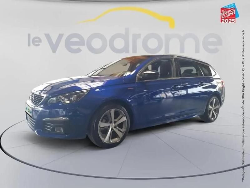 Bleu Occasion 2019 Peugeot 308 GT-line Break | 12 799 € (Bon prix) - Image 1/4