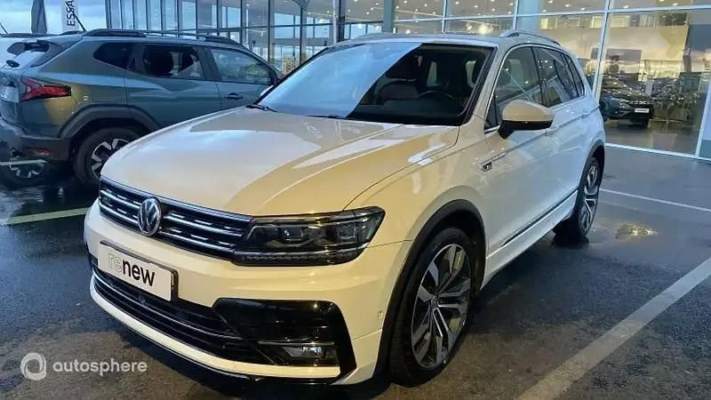 Blanc Utilisé 2018 VW Tiguan Exclusive SUV | 28 999 € (Prix juste) - Image 1/4