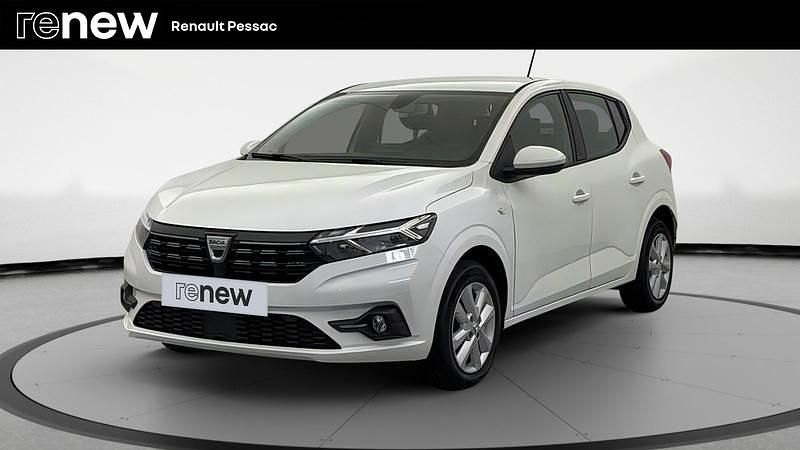 Blanc Utilisé 2022 Dacia Sandero Comfort Citadine | 13 250 € (Prix juste) - Image 1/4