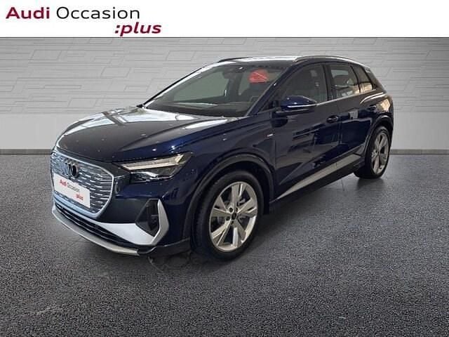 Bleu navarre métallisé Nouvelle 2025 Audi Q4 e-tron S-Line SUV | 50 990 € (Super prix) - Image 1/4