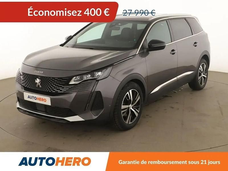 Gris Utilisé 2021 Peugeot 5008 GT Monospace | 26 990 € (Prix juste) - Image 1/2