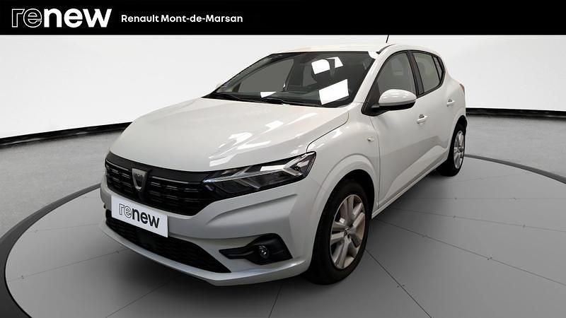 Blanc Occasion 2021 Dacia Sandero Comfort Citadine | 12 190 € (Bon prix) - Image 1/4