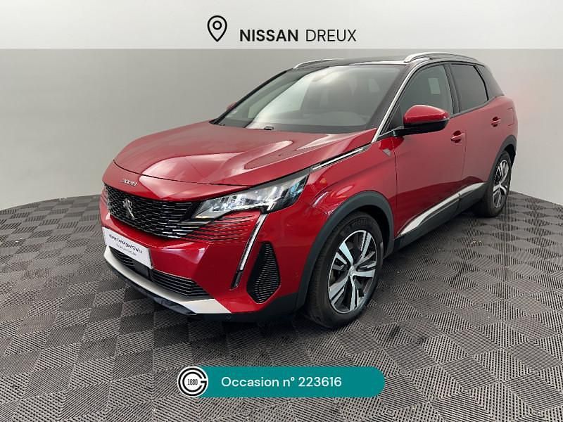 Rouge Utilisé 2021 Peugeot 3008 SUV | 22 490 € (Prix juste) - Image 1/4