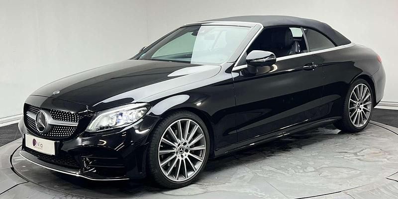 Occasion Mercedes C220 AMG line 194 ch (142 kW) 2021 Noir Cabriolet