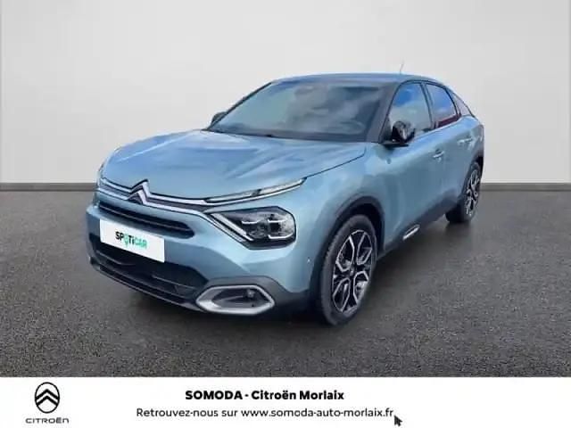 Bleu Occasion 2022 Citroën e-C4 Shine Berline | 16 790 € (Prix assez cher) - Image 1/4