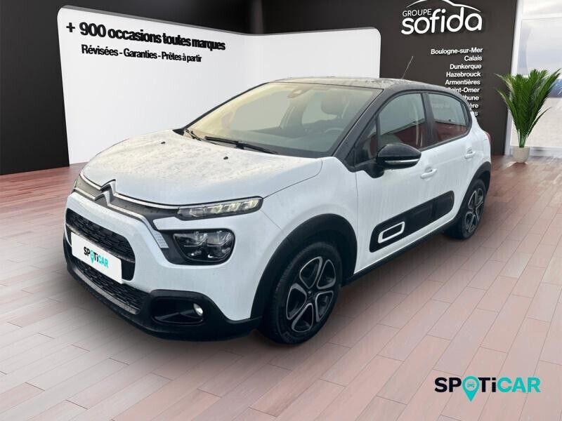Noir Utilisé 2022 Citroën C3 PureTech Citadine | 11 090 € (Prix juste) - Image 1/4