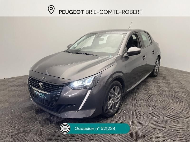 Gris Utilisé 2021 Peugeot 208 Business-Line Citadine | 10 980 € (Prix juste) - Image 1/4