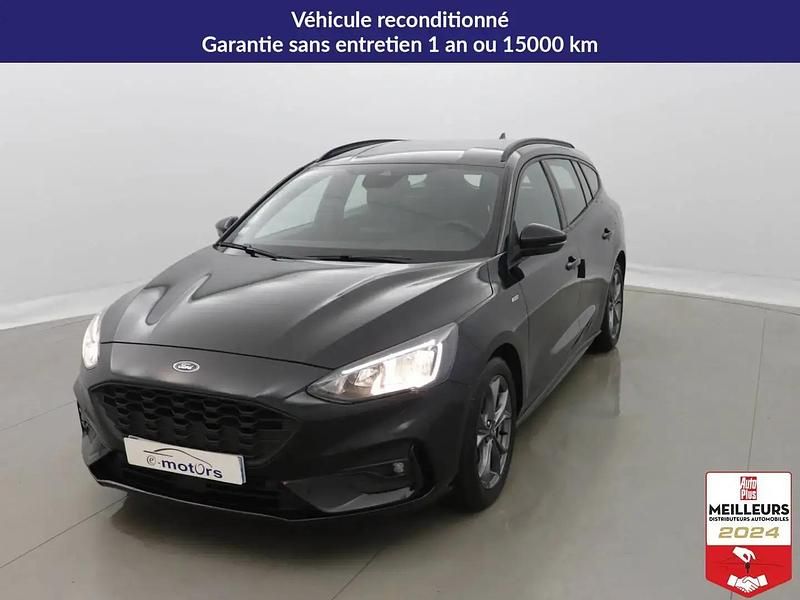 Noir Occasion 2019 Ford Focus ST-Line Break | 13 400 € (Prix assez cher) - Image 1/4