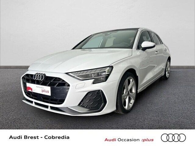 Blanc glacier métallisé Utilisé 2024 Audi A3 S-Line | 39 990 € (Prix assez cher) - Image 1/4