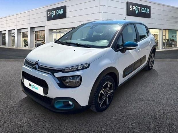 Blanc banquise (o) bleu emeraude Utilisé 2022 Citroën C3 PureTech Citadine | 10 999 € (Prix juste) - Image 1/4