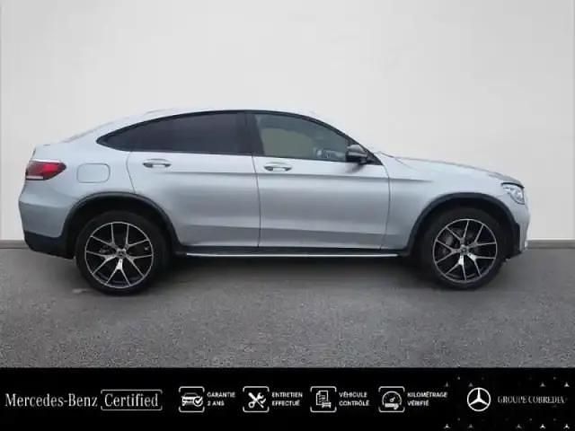 Occasion Mercedes GLC300 AMG line 194 ch (142 kW) 2022 Argent hightech métallisé Coupé
