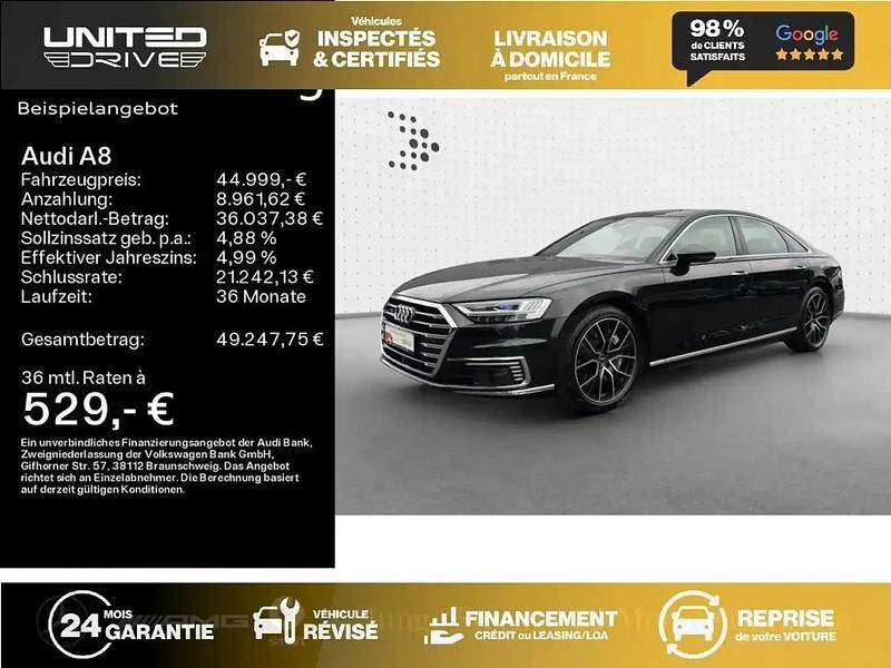 Gris Utilisé 2020 Audi A8 Berline | 48 350 € - Image 1/4