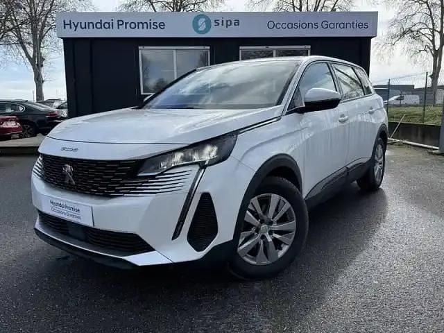Blanc Utilisé 2021 Peugeot 5008 S Monospace | 16 490 € (Super prix) - Image 1/4