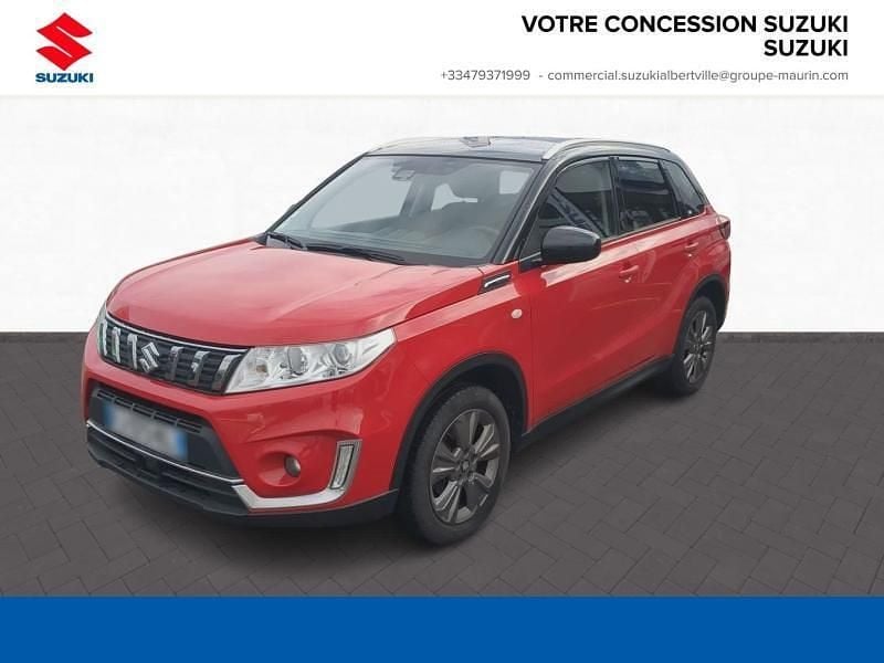 So'color bright red 5/black Occasion 2019 Suzuki Vitara SUV | 14 990 € (Prix juste) - Image 1/4