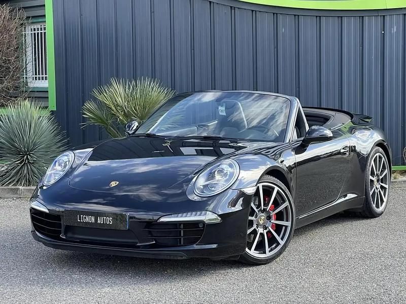 Noir Occasion 2012 Porsche 911 Carrera S Cabriolet Cabriolet | 99 990 € (Prix cher) - Image 1/4