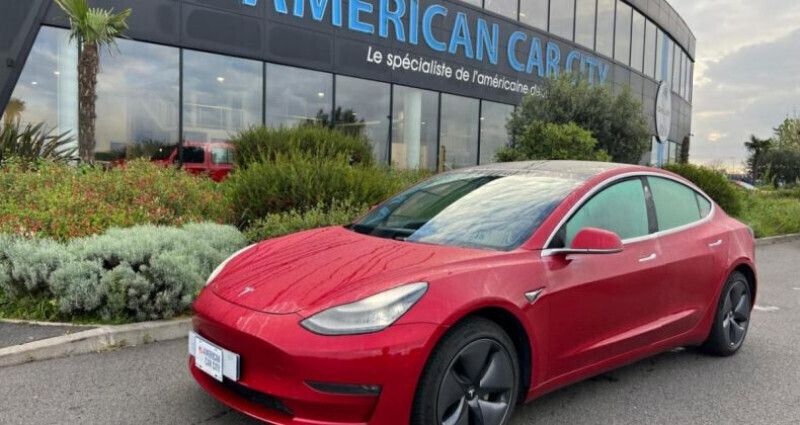 Rouge Utilisé 2020 Tesla Model 3 Long Range AWD Berline | 28 490 € (Prix assez cher) - Image 1/4