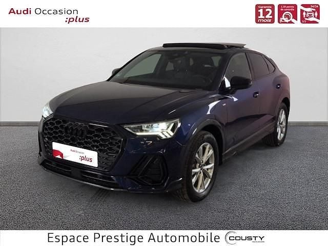 Bleu navarre métallisé Occasion 2025 Audi Q3 Sportback S-line plus SUV | 47 890 € (Prix juste) - Image 1/4