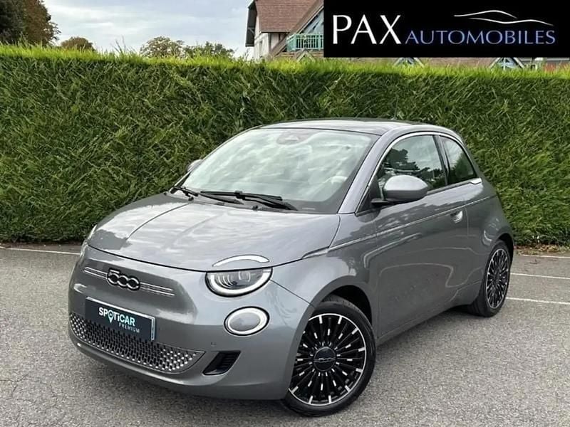 Gris Utilisé 2020 Fiat 500e La Prima Berline | 16 500 € (Prix juste) - Image 1/4