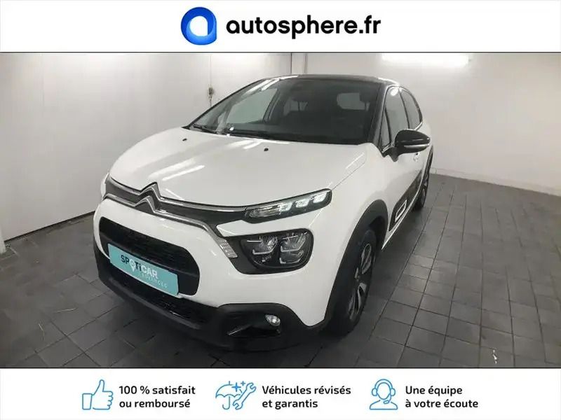 Blanc banquise (o) Utilisé 2023 Citroën C3 PureTech Citadine | 13 499 € (Prix juste) - Image 1/4