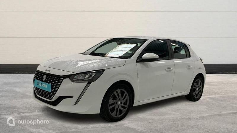 Blanc Utilisé 2021 Peugeot 208 Business-Line Citadine | 11 999 € (Prix juste) - Image 1/4