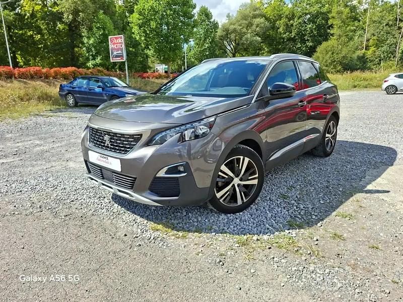 Gris Utilisé 2018 Peugeot 3008 GT-line SUV | 13 990 € (Bon prix) - Image 1/4